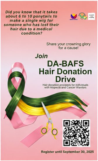 DA-BAFS hair donation drive for individuals with alopecia and cancer warriors, with Hair for Hope