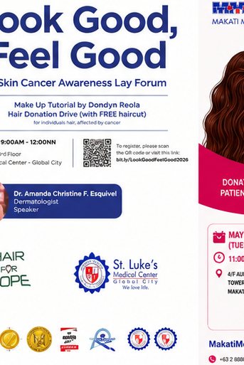 Look Good, Feel Good — hair donation drive with free haircut at St. Luke’s Medical Center Global City with Hair for Hope