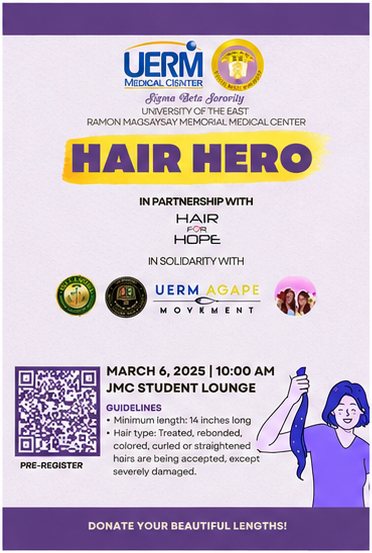 Hair Hero — UERM Medical Center student drive in partnership with Hair for Hope